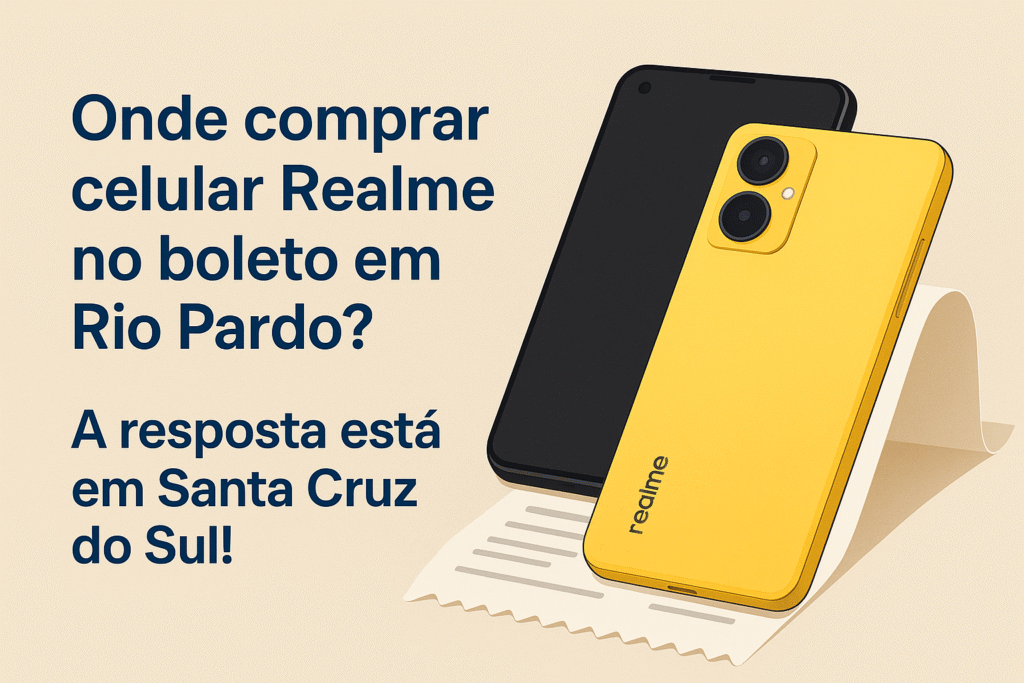 Onde comprar celular Realme no boleto em Rio Pardo? A resposta está em Santa Cruz do Sul! rio pardo