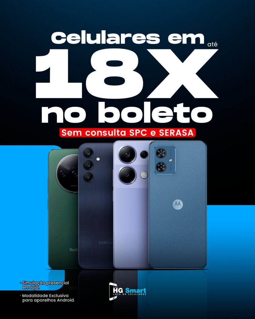 Celular no boleto em Cachoeira do Sul com fácil aprovação para negativados
