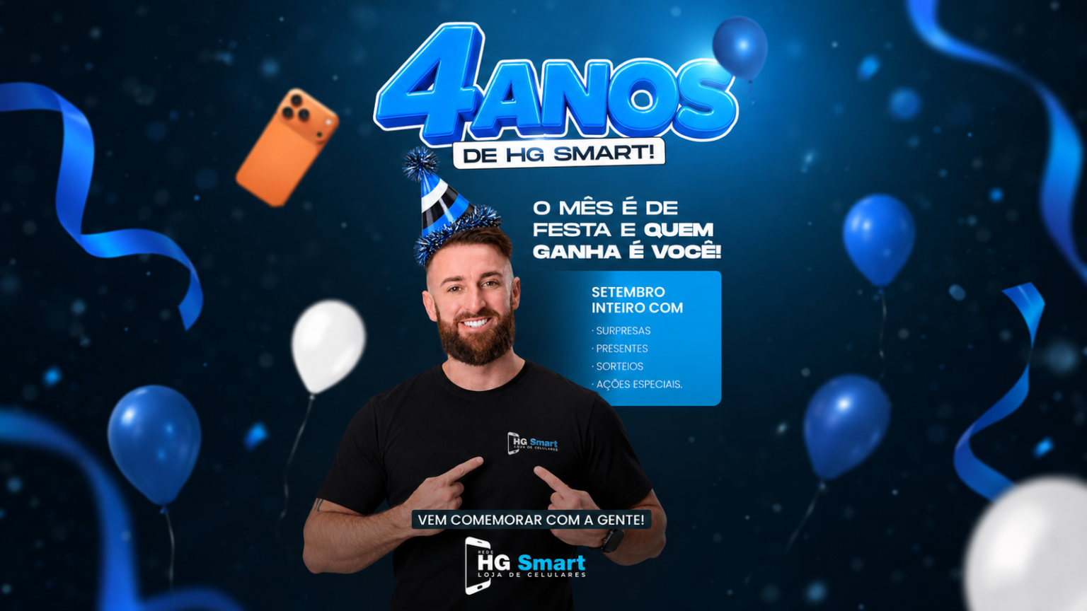 Aniversário HG Smart: 4 anos de comemoração, ofertas e novidades Aniversário HG Smart: 4 anos de comemoração e novidades